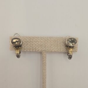 John Hardy Gold and Silver Drop Earrings